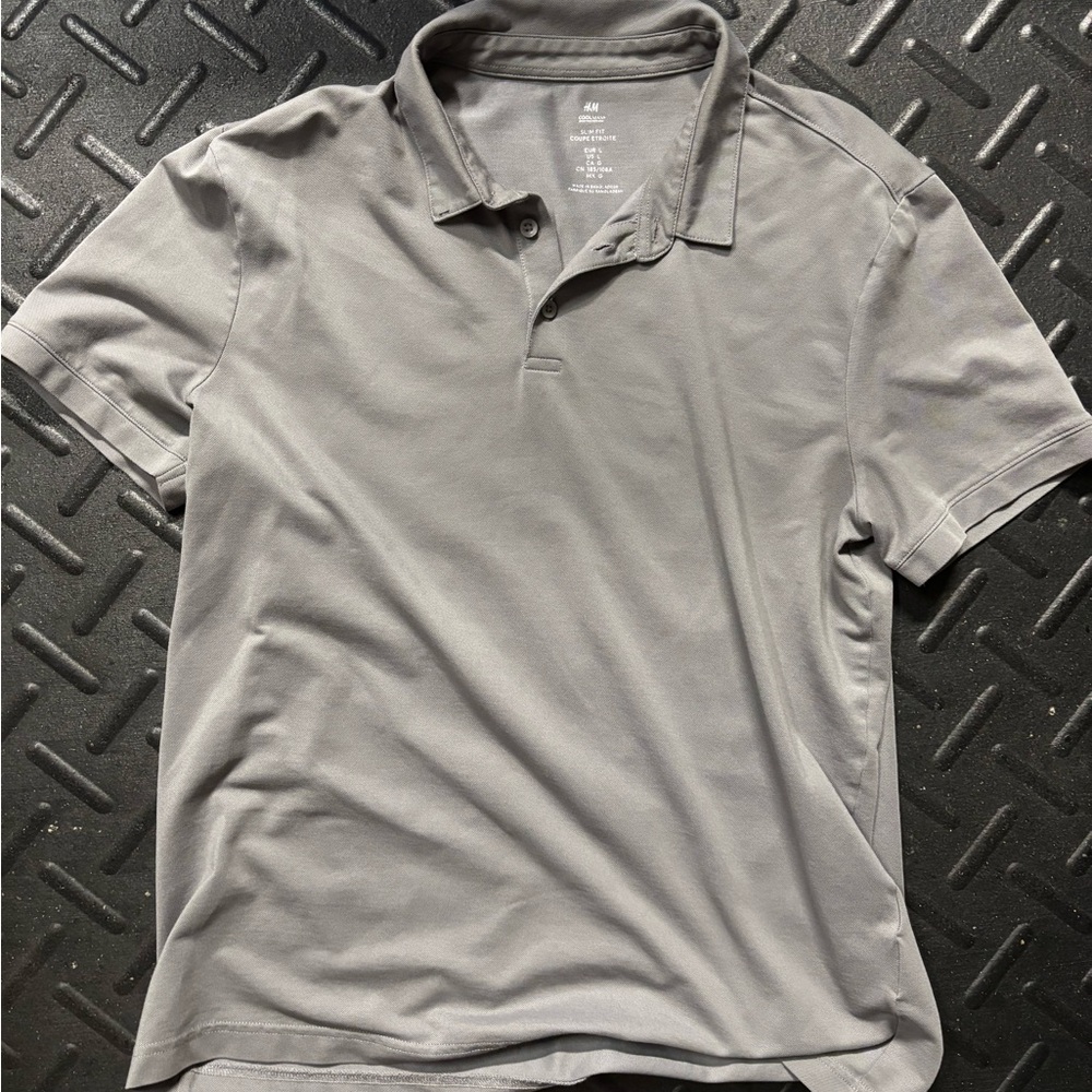H&M Cooling Gray Polo Shirt